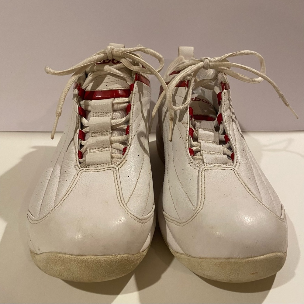 Reebok Shoes Men’s 13 White Red Lace Up Basketball Court RB409WKO4-131478